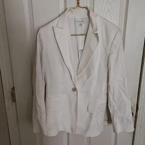 Banana Republic White Blazer